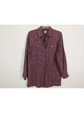20 South long sleeve burgundy long sleeve women blouse sz S